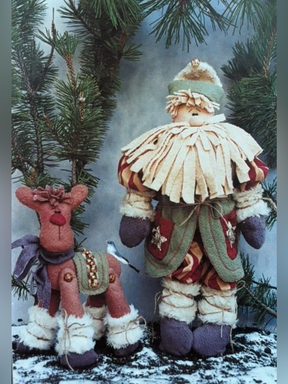 PATTERN Inspired Creations ~ 21” Old Country Clause & 13” Reindeer NEW!